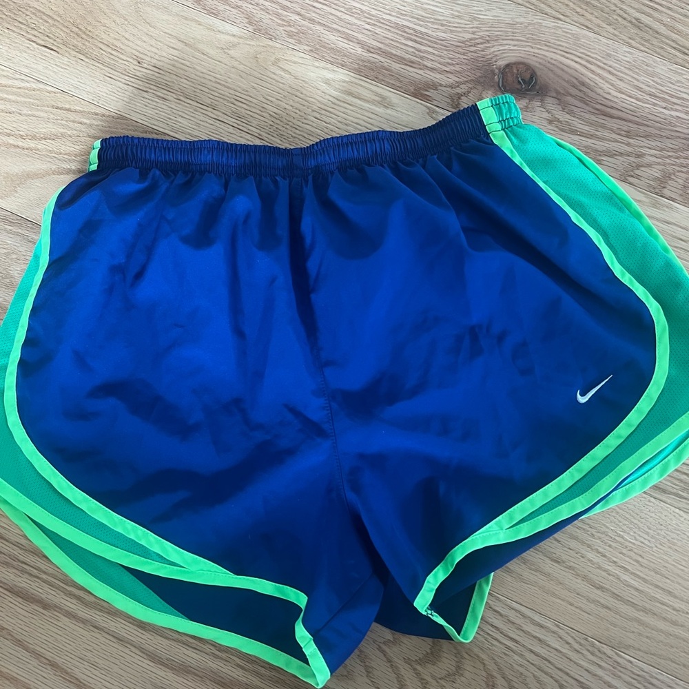 Nike Dri-FIT Green and Navy Shorts